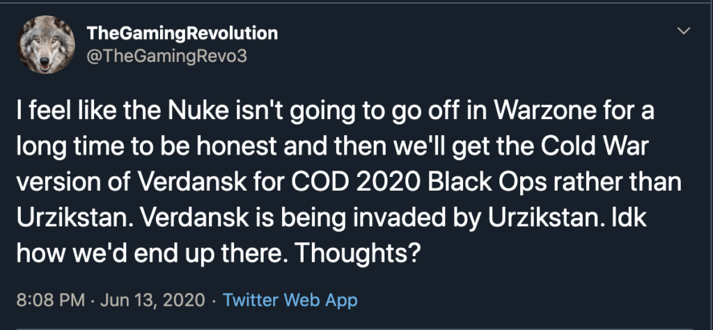 Gaming Revolution Tweet