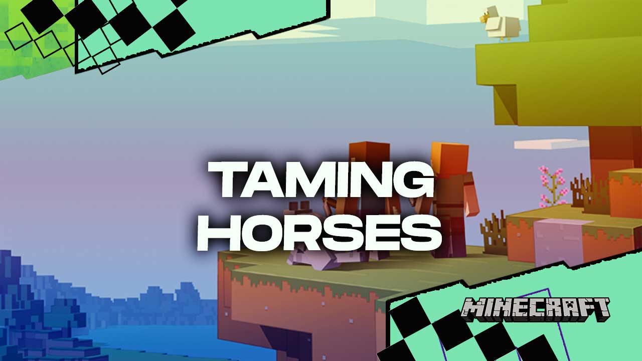 Minecraft how to tame a horse 1