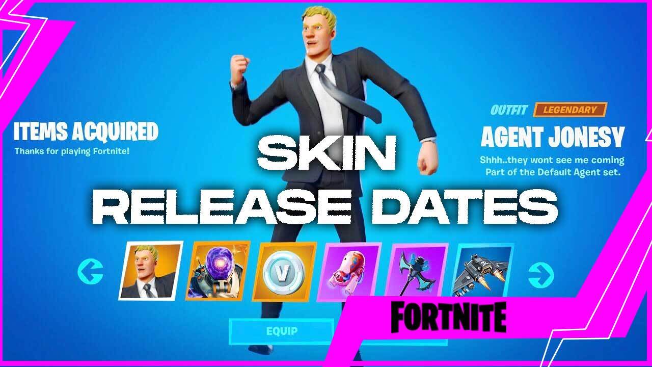 fortnite season 4 skin release dates agent jonesy