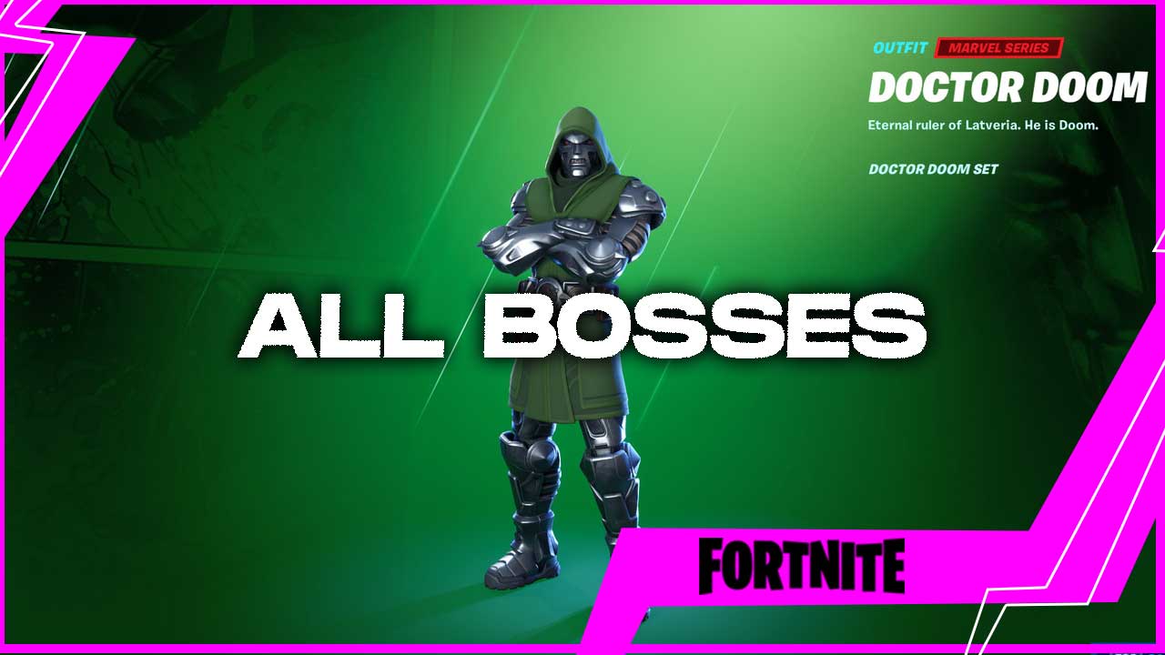 fortnite s4 all bosses dr doom