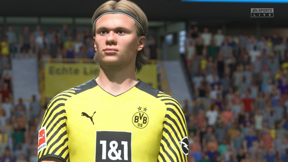 FIFA 22 erling haaland captura rosto raro grave