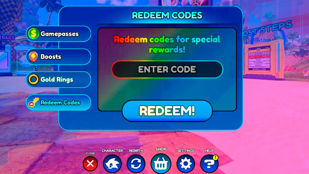 Códigos activos Sonic Speed Simulator