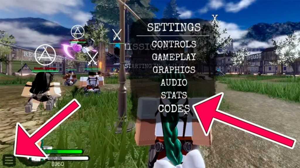 Códigos activos Attack on Titan Evolution