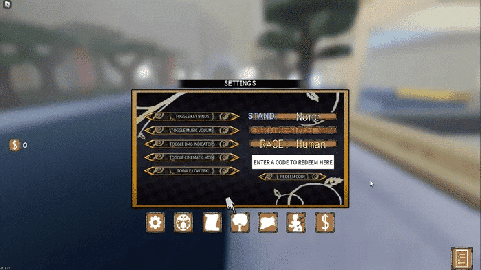 códigos activos Your Bizarre Adventure