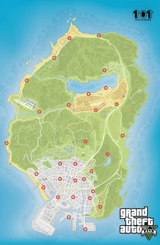 Localizações de armas GTA Online