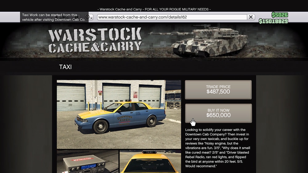 Táxi Online GTA para venda