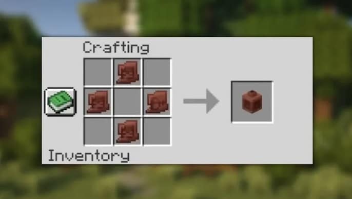 vasos decorados em Minecraft