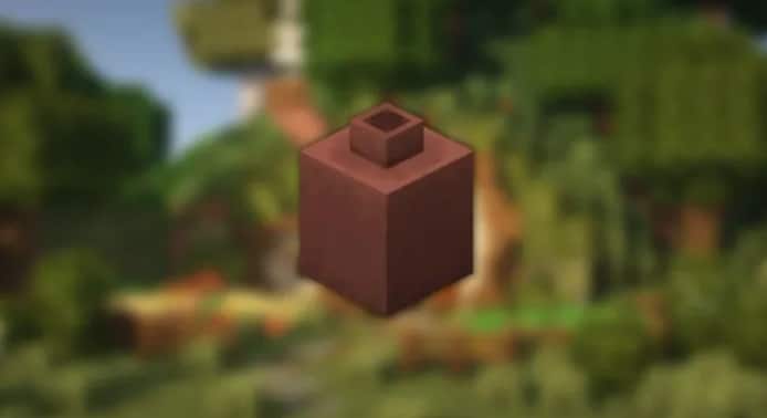 vasos decorados em Minecraft