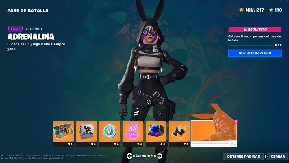 Fortnite Todas as skins