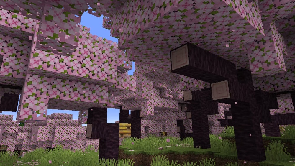 minecraft 1 20 cherry blossom bosque