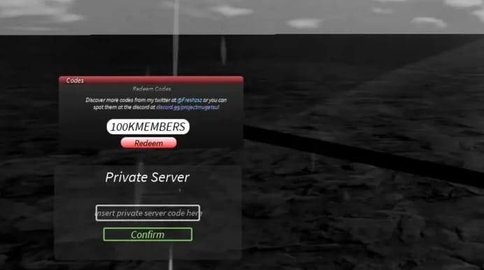 Códigos activos Project Mugetsu