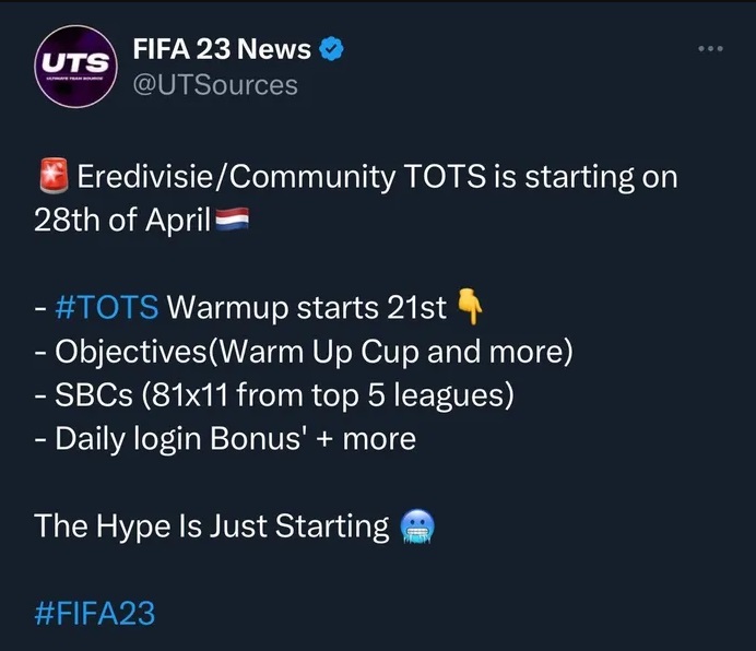 FIFA 23 TOTS Eredivise
