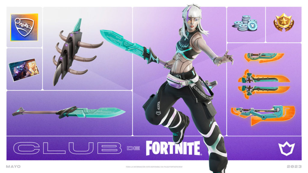 club de fortnite mayo 2023 cosmeticos