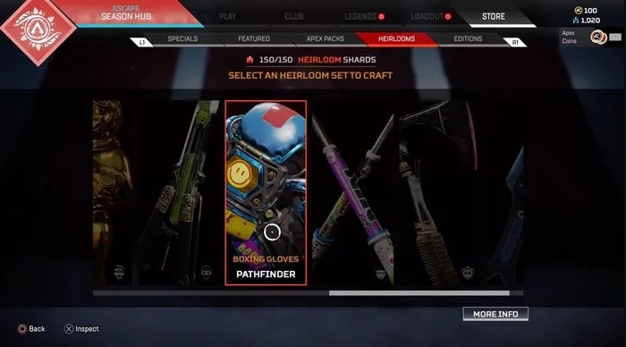 Apex Legends Heirlooms