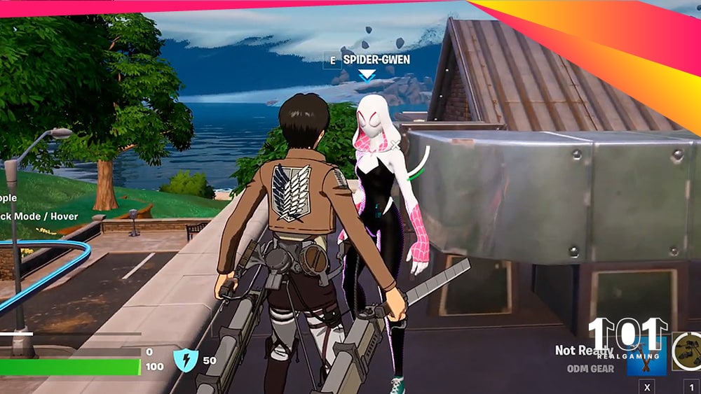 Localização de Gwen Stacy em Fortnite