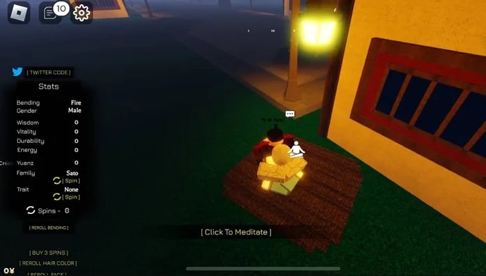 Códigos activos Avatar Rogue Benders 1