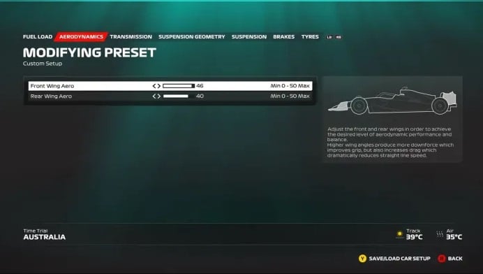 F1 23 Configuração Austrália