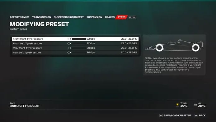 F1 23 Configuração Baku 5