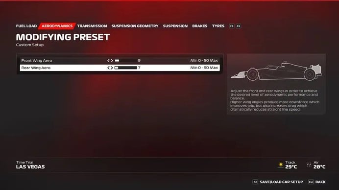 F1 23 Configuração Las Vegas 1