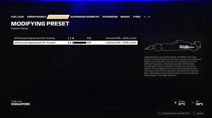 F1 23 Configuração Singapura 2