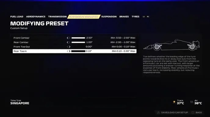 F1 23 Configuração Singapura 3