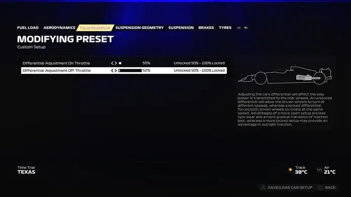 F1 23 Configuração USA 1