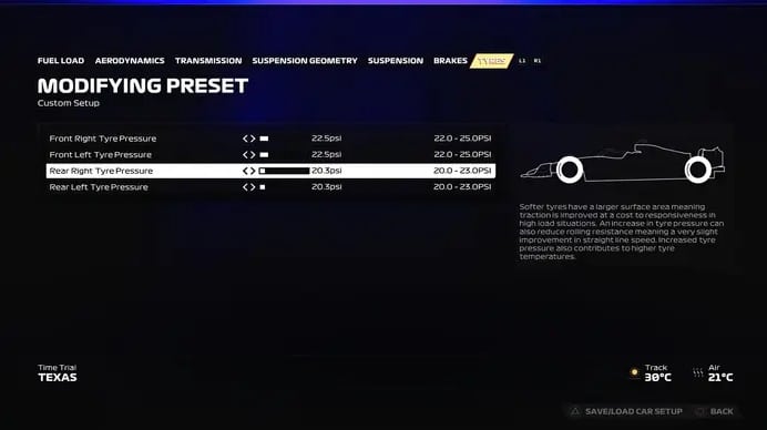 F1 23 Configuração USA 5