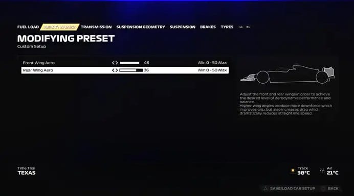 F1 23 Configuração USA