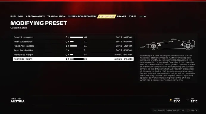 F1 23 Configuração Áustria 3