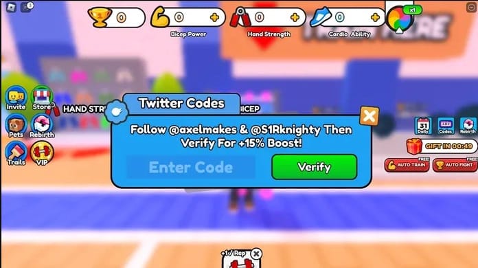 Códigos Arm Wrestle Simulator