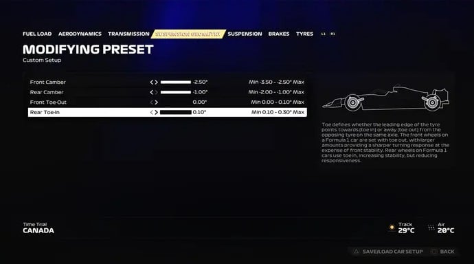 F1 23 Configuração Canada 3