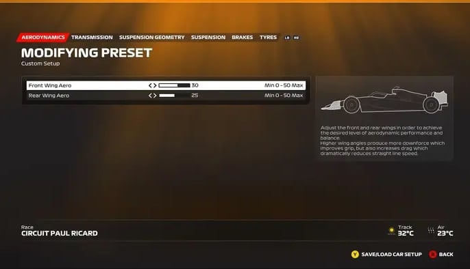 F1 23 Configuração França 1