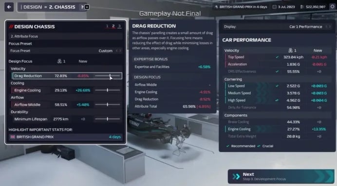 F1 Manager 2023 Preview de Gameplay