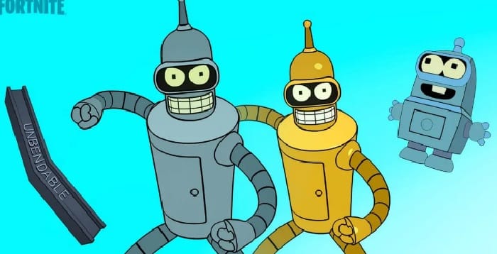 Futurama skins em Fortnite