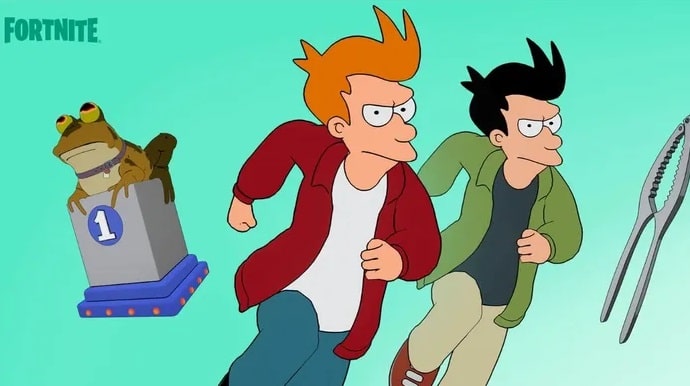 Futurama skins em Fortnite