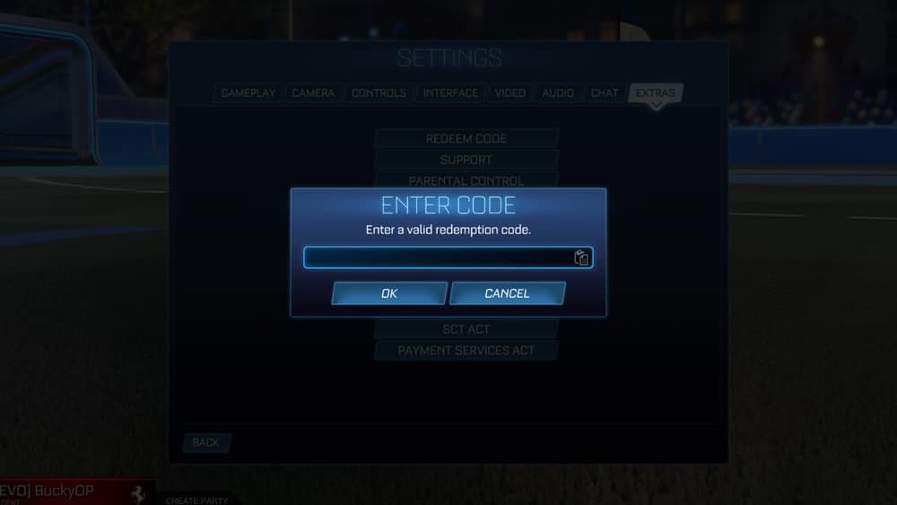 Códigos activos Rocket League