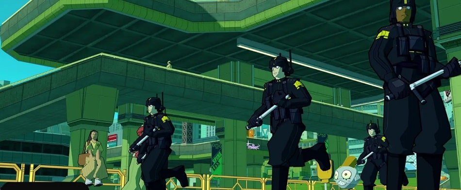 Bomb Rush Cyberfunk Locais dos Taxis 1