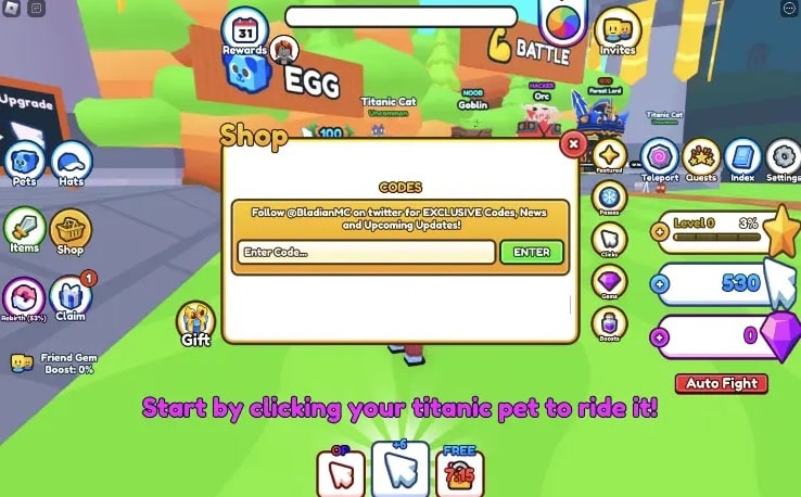 Codigos Tapping Simulator X